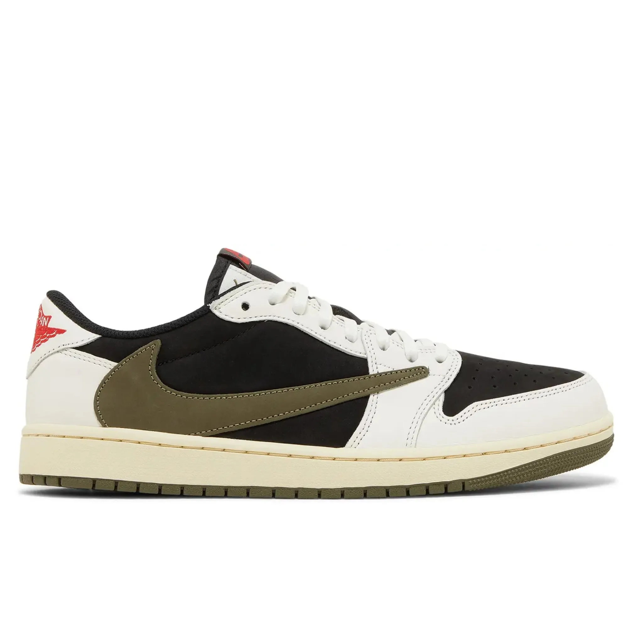 Air Jordan 1 Retro Low OG SP Travis Scott Olive Anti-Slip Sole rainy - day running option