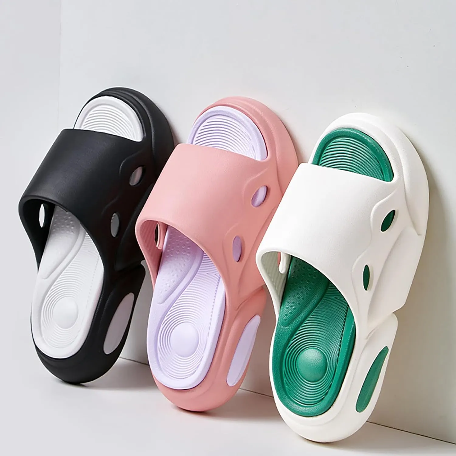 Shower Shoes for Women Bathroom House and Pool Sandals Non Slip Slides Sandals Women's Non Slip Slippers
