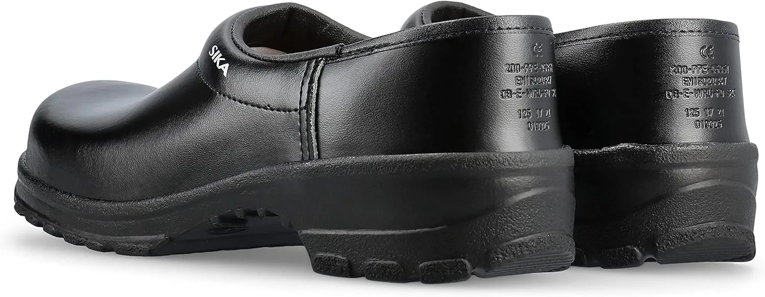 Sika 125 Comfort Robust Clog - Wide Fit and Wooden Footbed - Ideal for Leisure and Food Industry