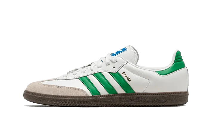 Samba OG White Green Animal Touch Comfortable Walkers