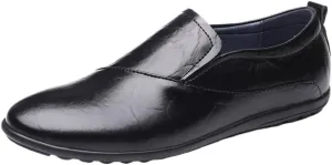 Simple Lightweight Leather Lightweight Comfortable Flat Heel Party Shoes Wedding Loafers for Mens Shoes