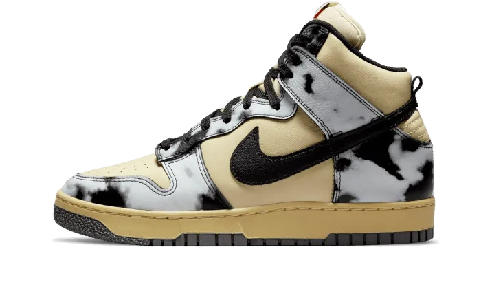 Breathable Tongue Design Lifestyle Mode Dunk High 1985 Black Acid Wash