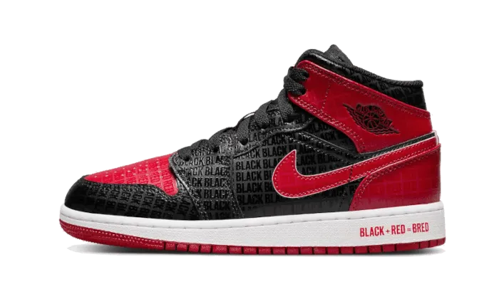 Air Jordan 1 Mid Bred Text Run Daily