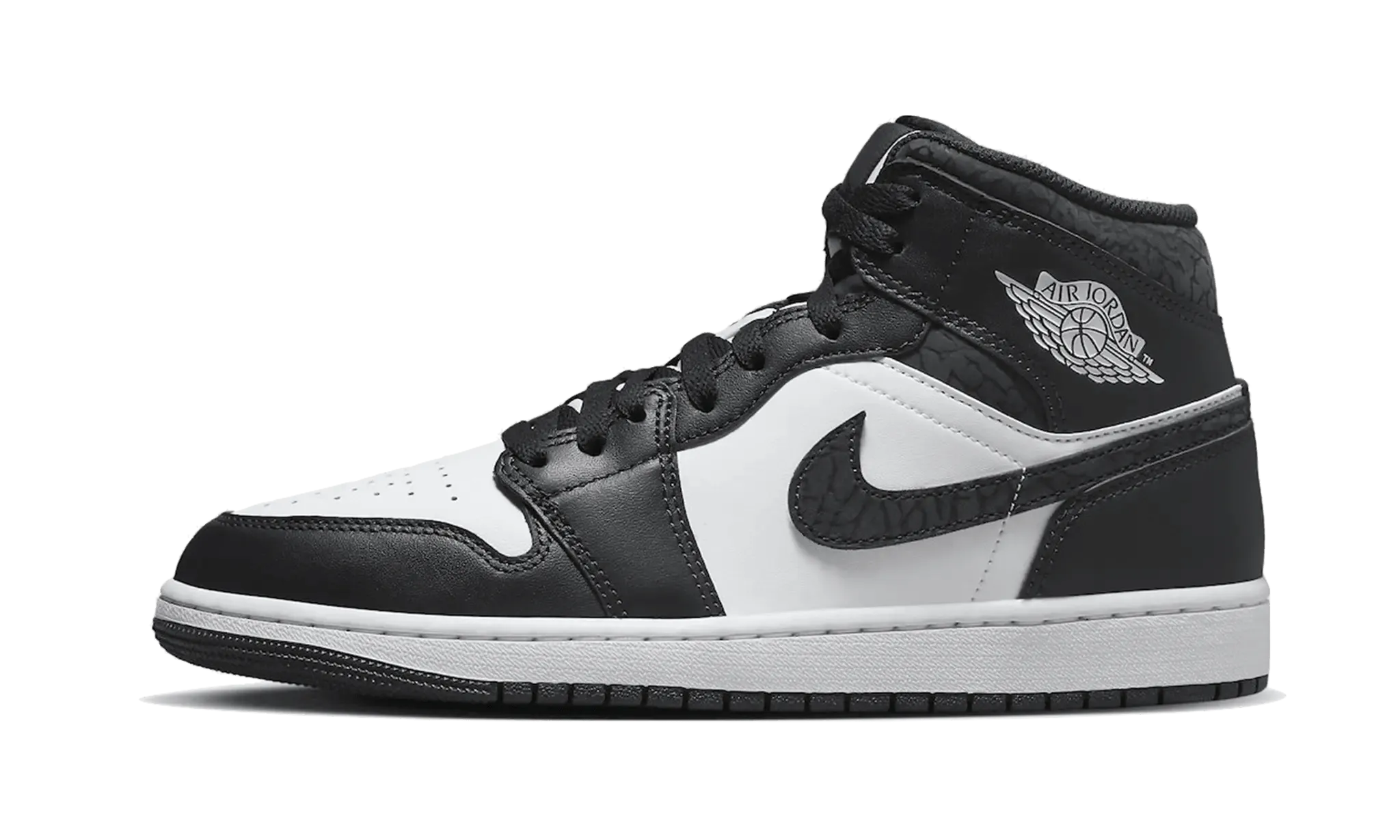 Air Jordan 1 Mid Black Elephant Aerodynamic Vents