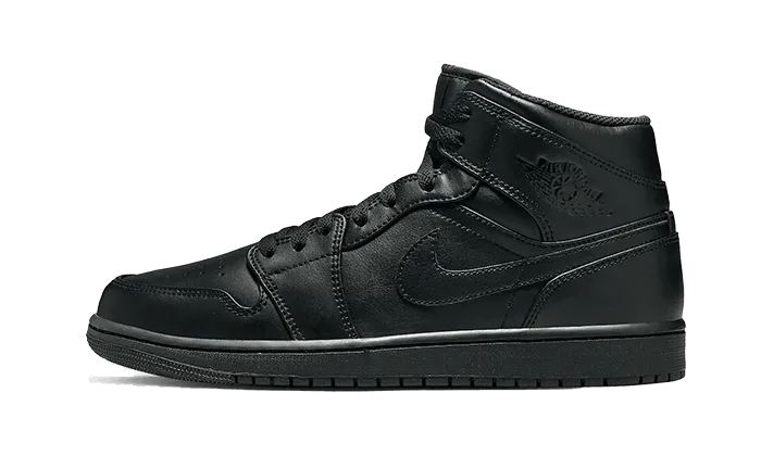 Urban breathability Air Jordan 1 Mid Triple Black (2022)