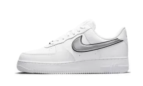 Streetwear Style Air Force 1 Low Essential White Metallic Silver