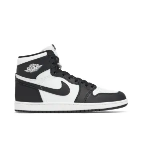 Jordan 1 Retro High 85 Black White (2023) running in a beach area shoes FlyteFoam