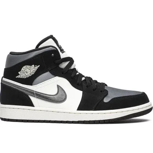 Bright color selection SoftInsole Air Jordan 1 Mid Satin Grey Toe