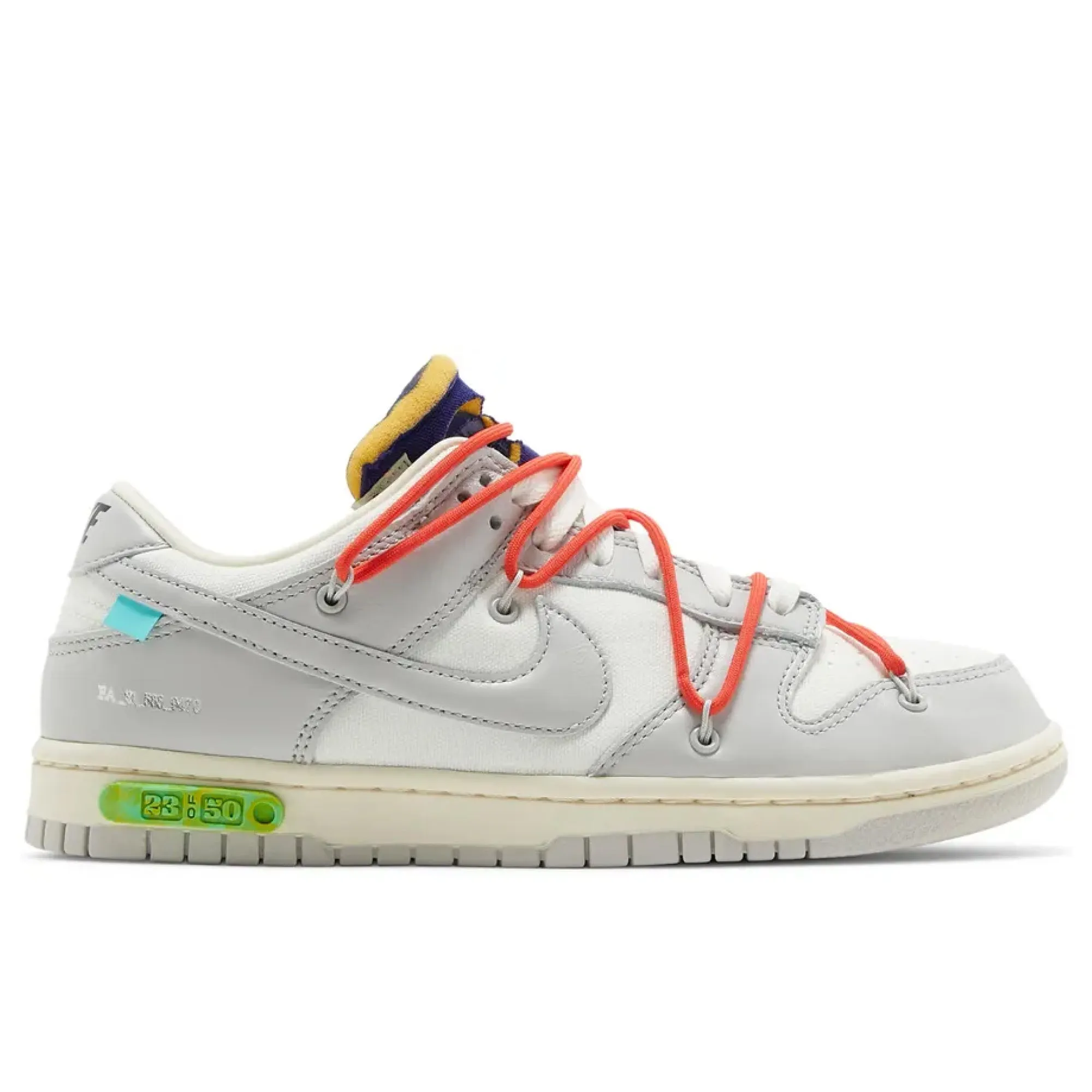 Comfortable Upper SecureFit Nike Dunk Low Off-White Lot 23