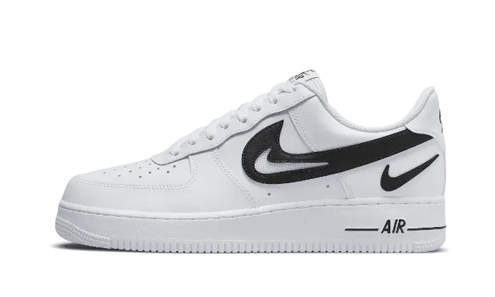 Air Force 1 Low '07 FM Cut Out Swoosh White Black All Fit Street Vibe