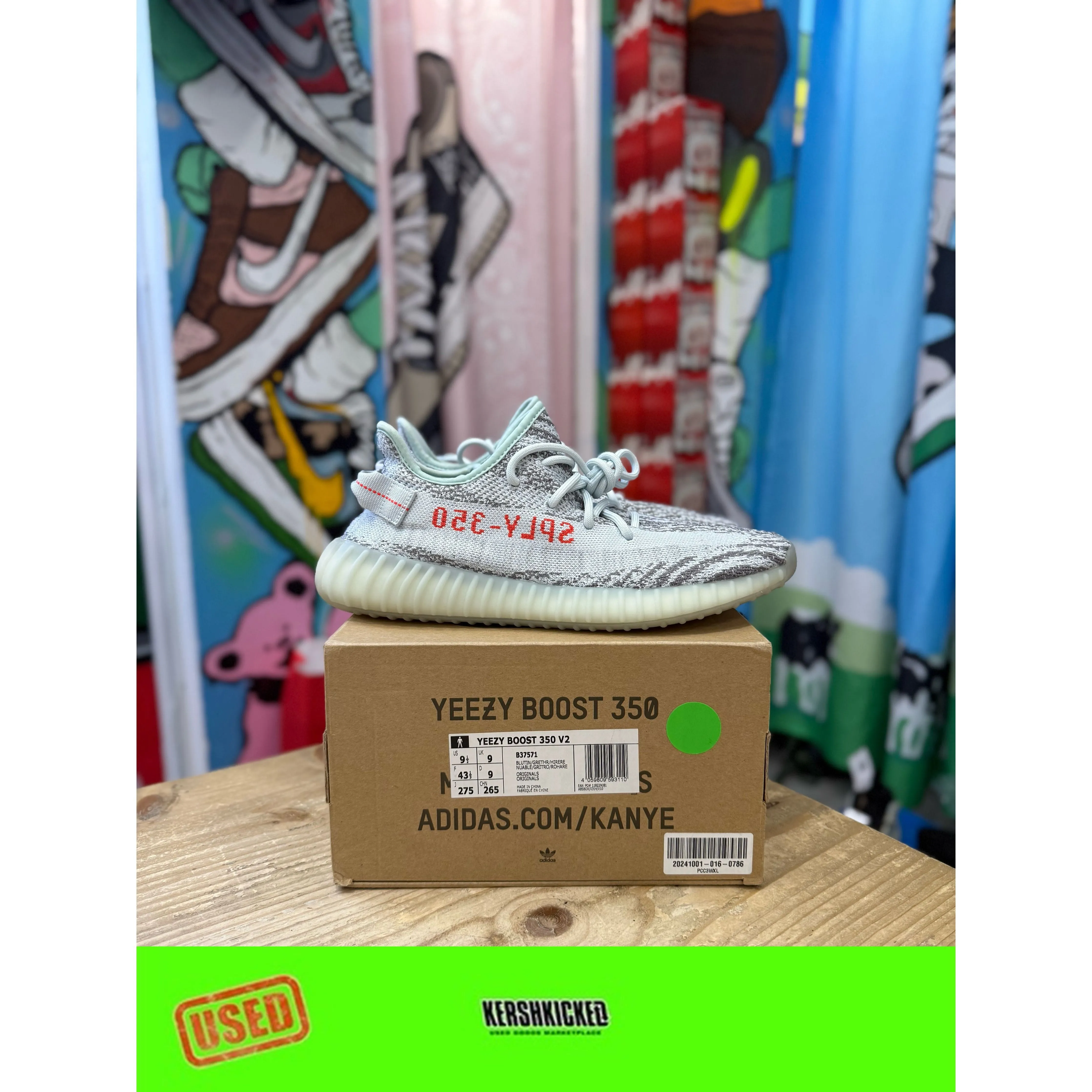 Harbor Stroll Yeezy 350 Boost Blue Tint UK9
