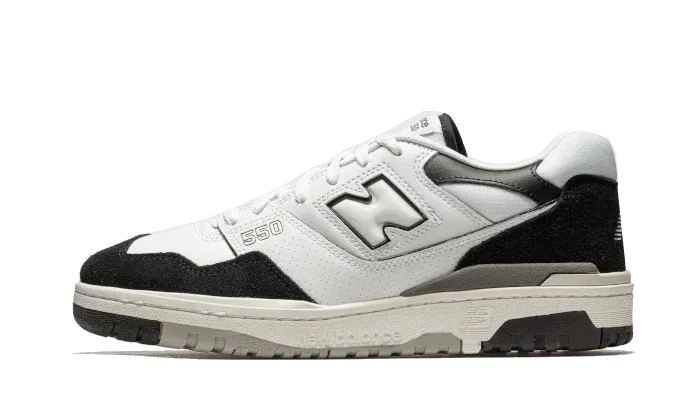 New Balance 550 White Black Rain Cloud School Style