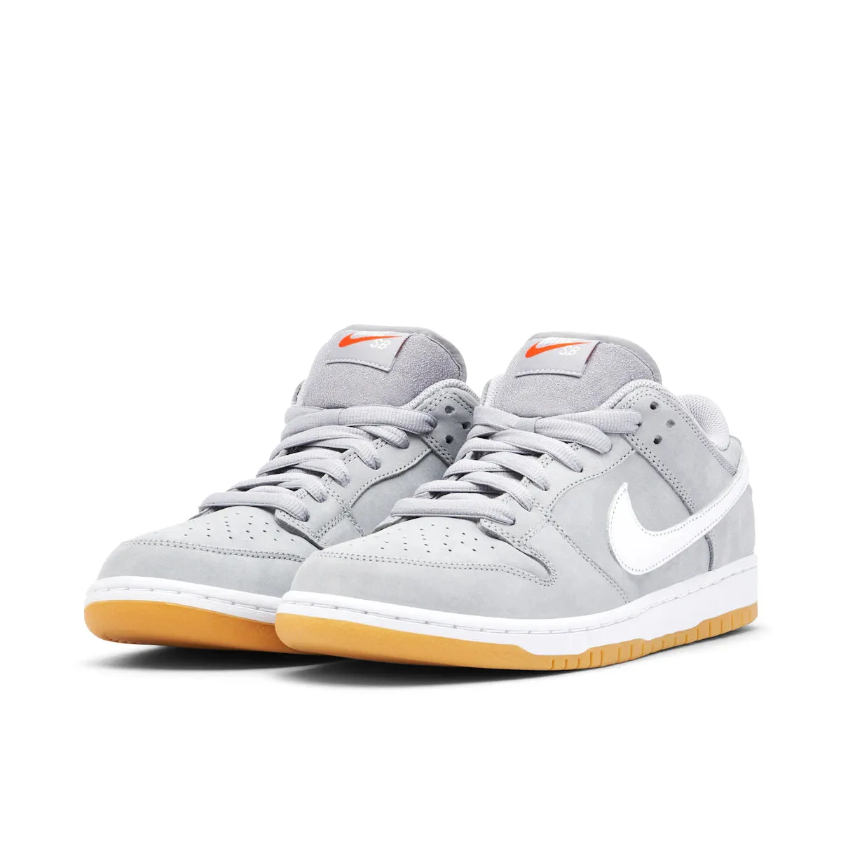 Breathable knit Daily Wear Nike SB Dunk Low Pro ISO Orange Label Wolf Grey Gum