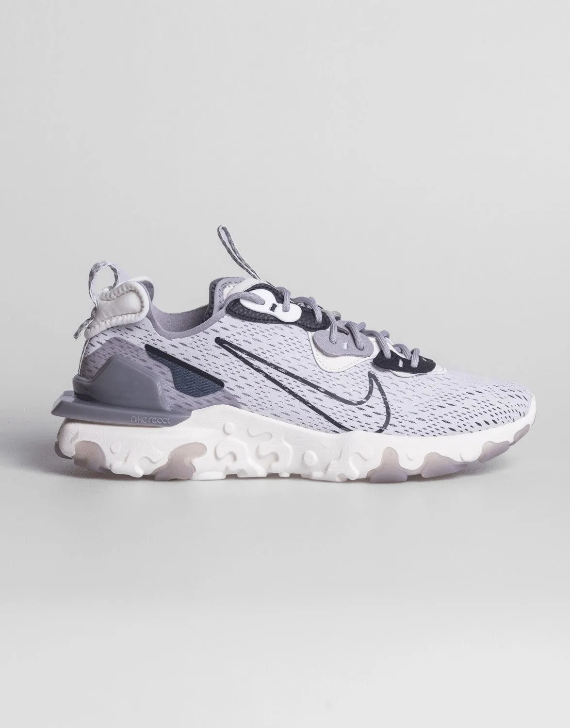Nike React Vision Vast Grey/ Black-Sail-White Padded Step Supportive Comfort