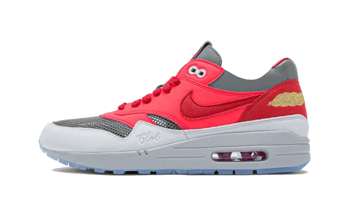 Air Max 1 Clot Solar Red High Energy Return Midsole Comfortable Flexibility