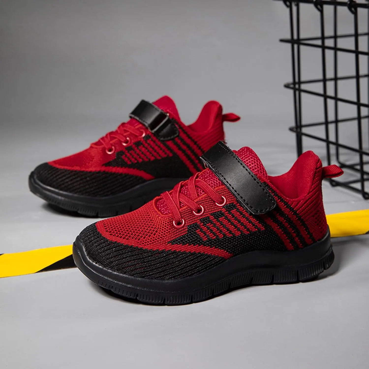 Sneakers for Girl Mesh Kids Breathable Tennis Walking Non-Slip Hook and Loop Athletic Lightweight Running Shoes Outdoor Sport