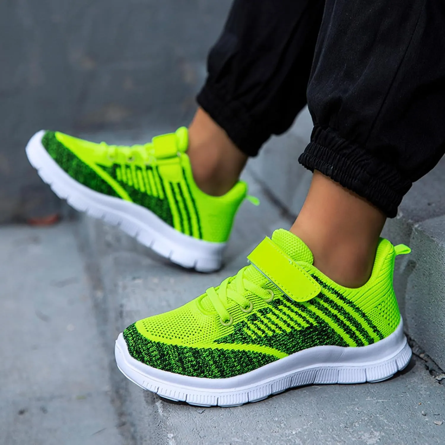 Sneakers for Girls, Children's Casual Shoes Boys Breathable Non-Slip Sneakers Unisex Luminous Sneakers Running Shoes