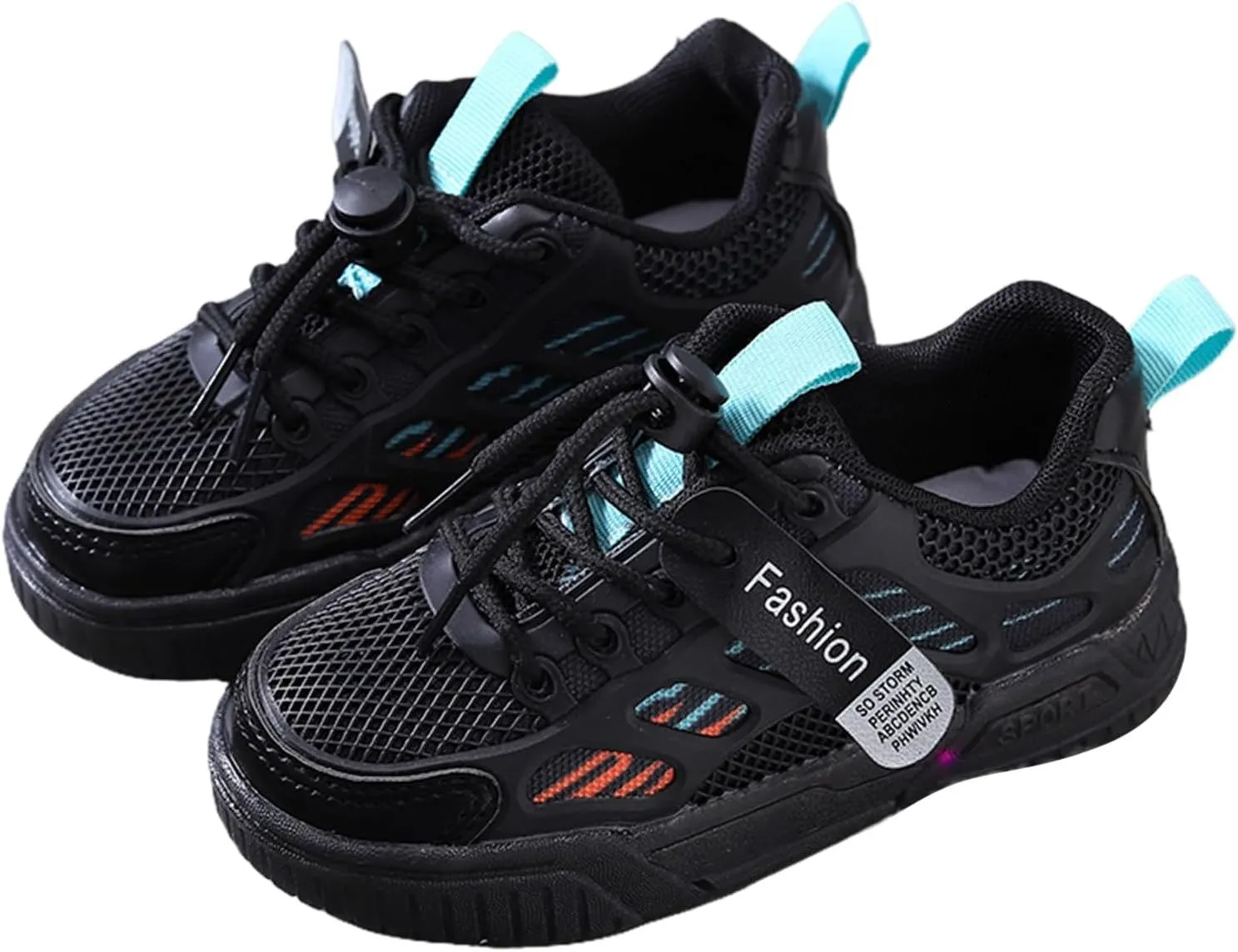 Sneakers for Girls LED Flashing Flat Sports Running Shoes Lace Up Lightweight Breathable Mesh Walking Sneakers for Kids