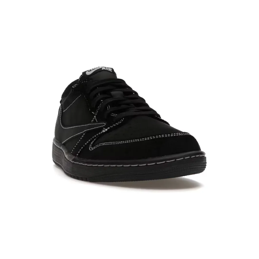 running shoes for competitive male runners running in neutral colors Jordan 1 Retro Low OG SP Travis Scott Black Phantom