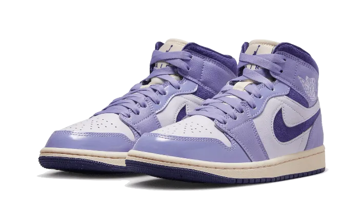 Aerodynamic Shaping Air Jordan 1 Mid Purple Chenille