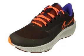 Nike Air Zoom Pegasus 38 Shield | Mens | Black Orange sustainable running wear rubber - track running shoes