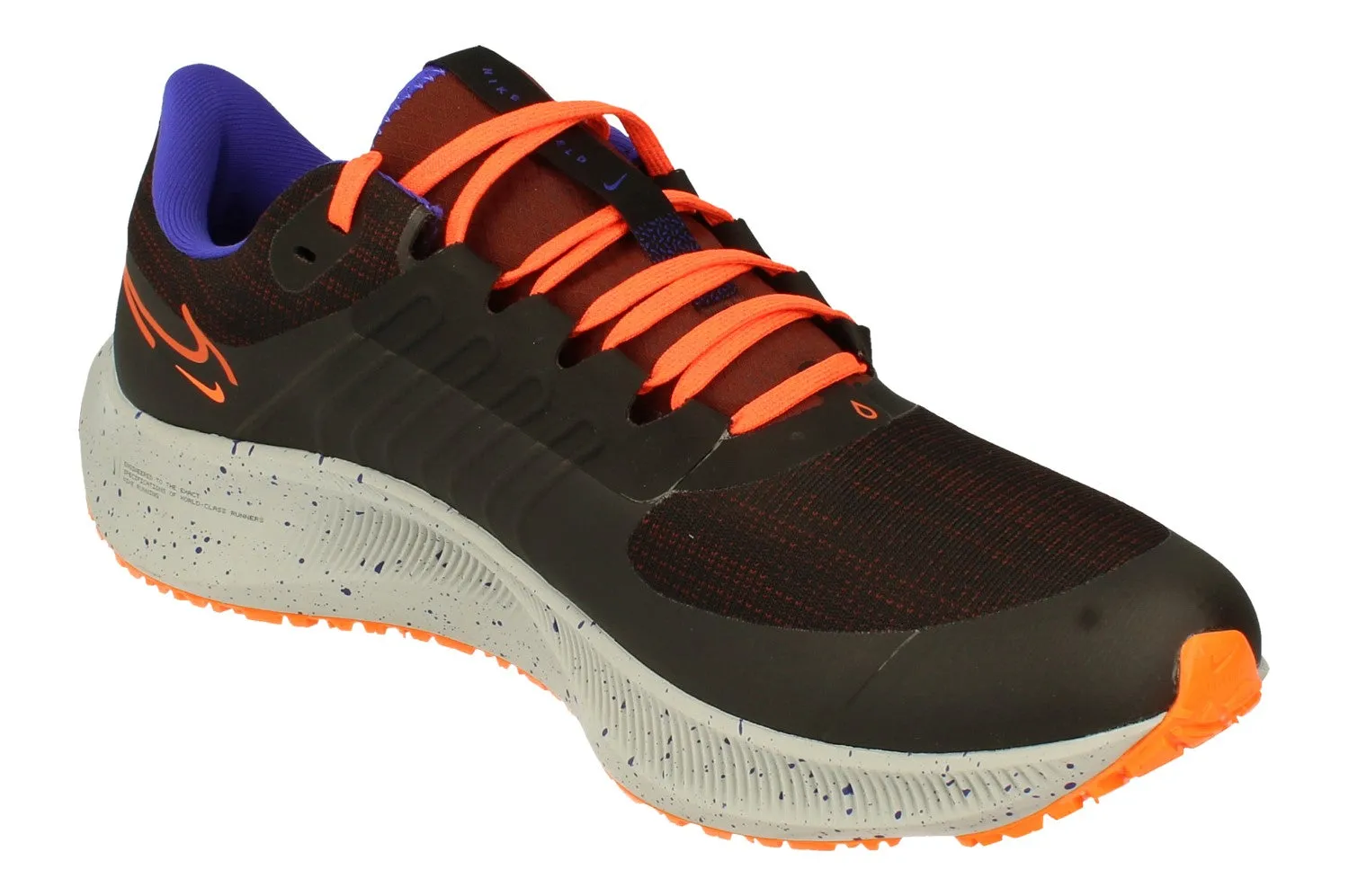 running in a reservoir area shoes healthy Nike Air Zoom Pegasus 38 Shield | Mens | Black Orange