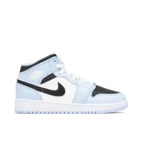 stiff material shoe matter arch - support shoe details Jordan 1 Mid Ice Blue (GS)