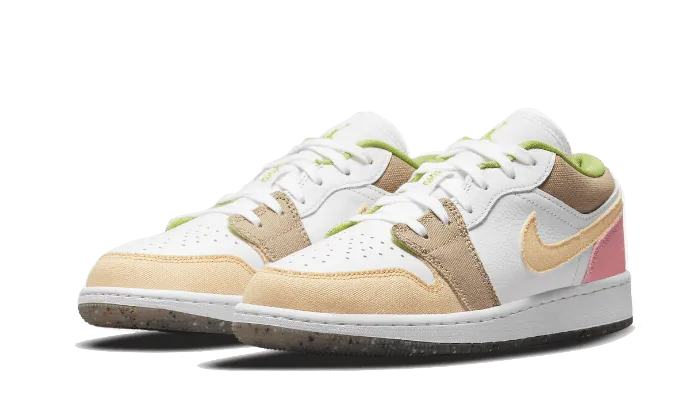 ReinforcedHeel Slip On Construction Air Jordan 1 Low Pastel Grind