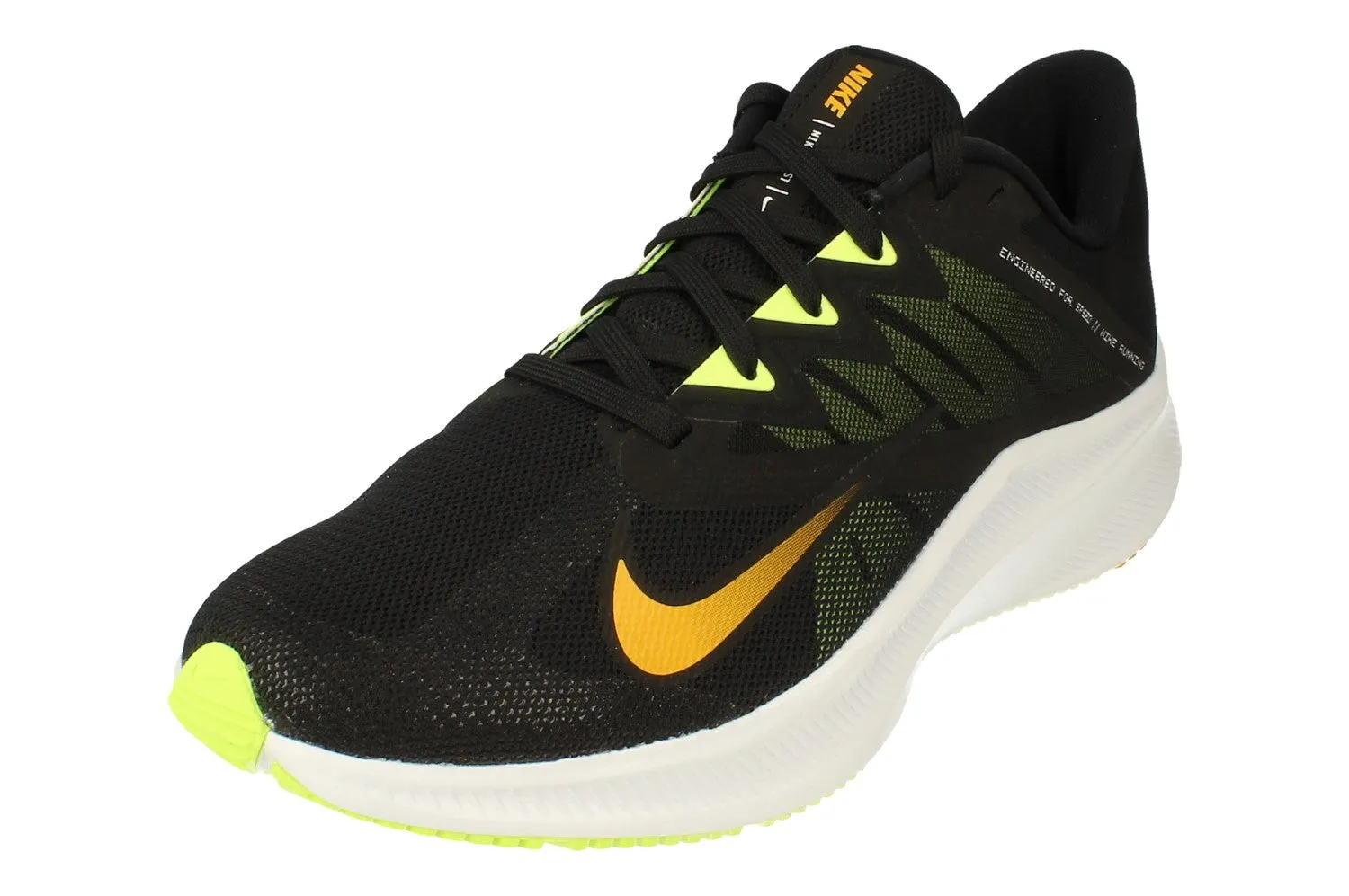 Nike Quest 3 Mens CD0230 005 zip - closure shoes adjustable lacing system