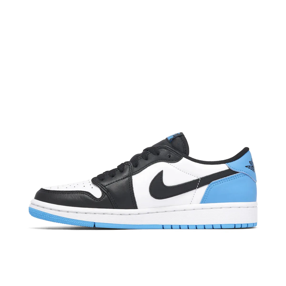 synthetic material shoes men Jordan 1 Low OG Black Dark Powder Blue
