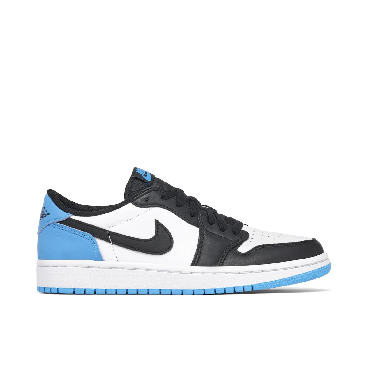 cross - training footwear bright - colored shoes Jordan 1 Low OG Black Dark Powder Blue