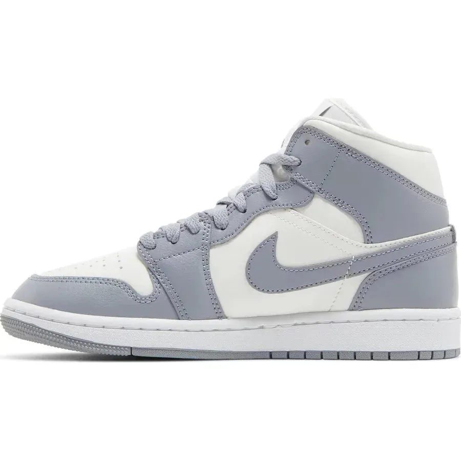 Jordan 1 Mid Stealth (W) ankle - support - feature shoes