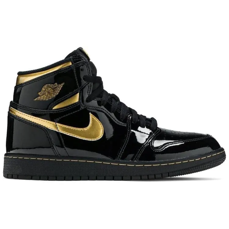 reduce fatigue Air Jordan 1 Retro High Black Metallic Gold 2020 (GS)
