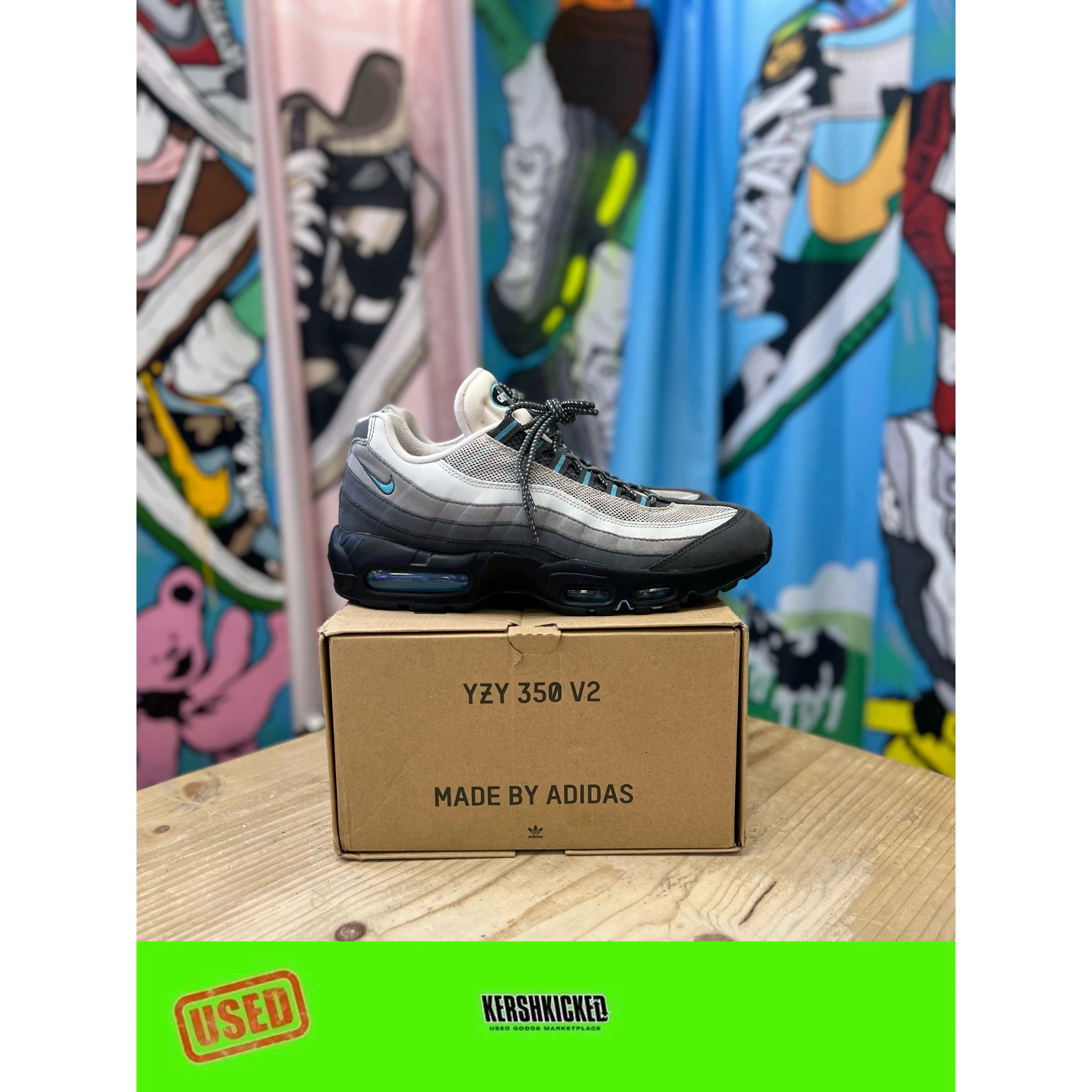 Active Centered Balance Air Max 95 Baltic Blue UK8.5