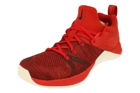 Nike Metcon Flyknit 3 Mens Aq8022 600 running in a sports complex shoes
