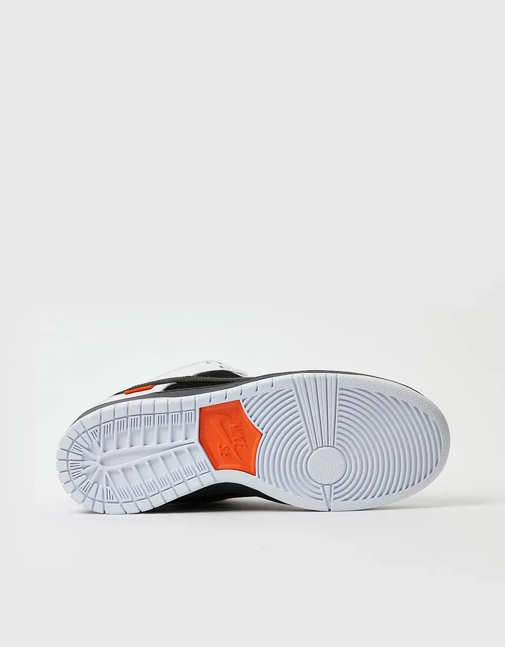 Comfort Rating Nike SB 'Tightbooth' Dunk Low QS Skate Shoes - White/Black-Safety Orange