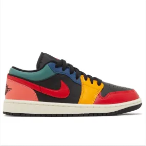 Training Use Air Jordan 1 Low SE Black Multi Color