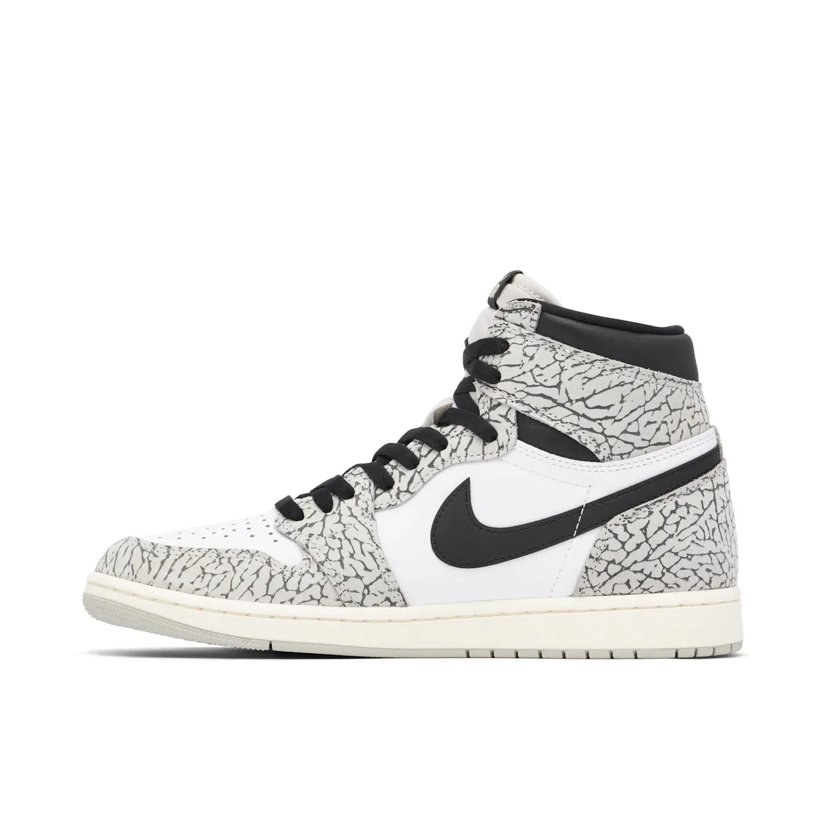 Jordan 1 Retro High OG White Cement downhill running shoes Sports - specific