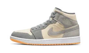 energy returning Air Jordan 1 Mid Coconut Milk Particle Grey