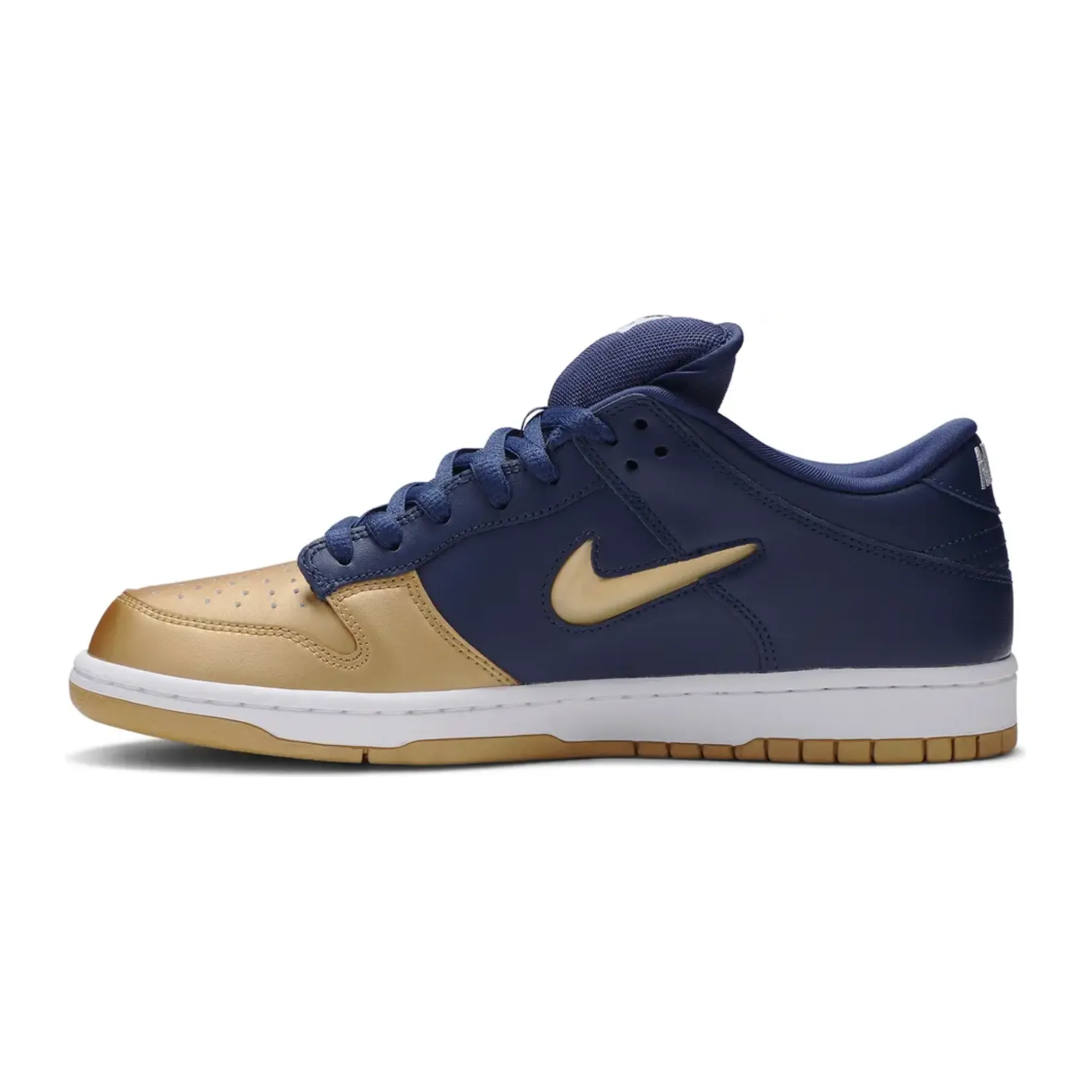 Flex Forged Sole Design Nike SB Dunk Low Supreme Jewel Swoosh Gold