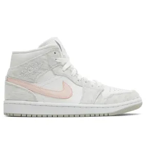 check - design shoes social running shoe appeal Air Jordan 1 Mid SE Light Iron Ore (W)