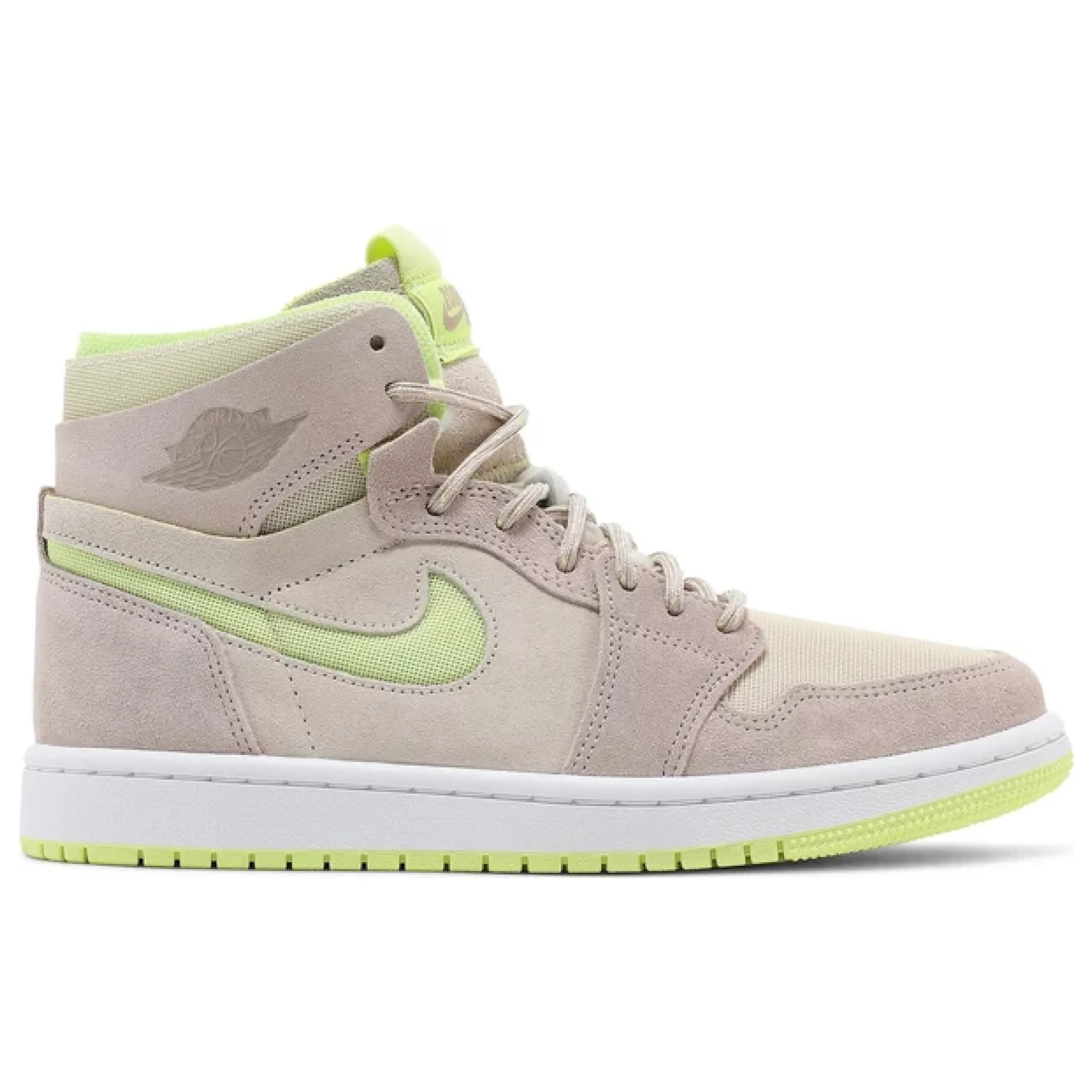 Air Jordan 1 High Zoom Air CMFT Lemon Twist (Women's) Distance Tracking running with a phone