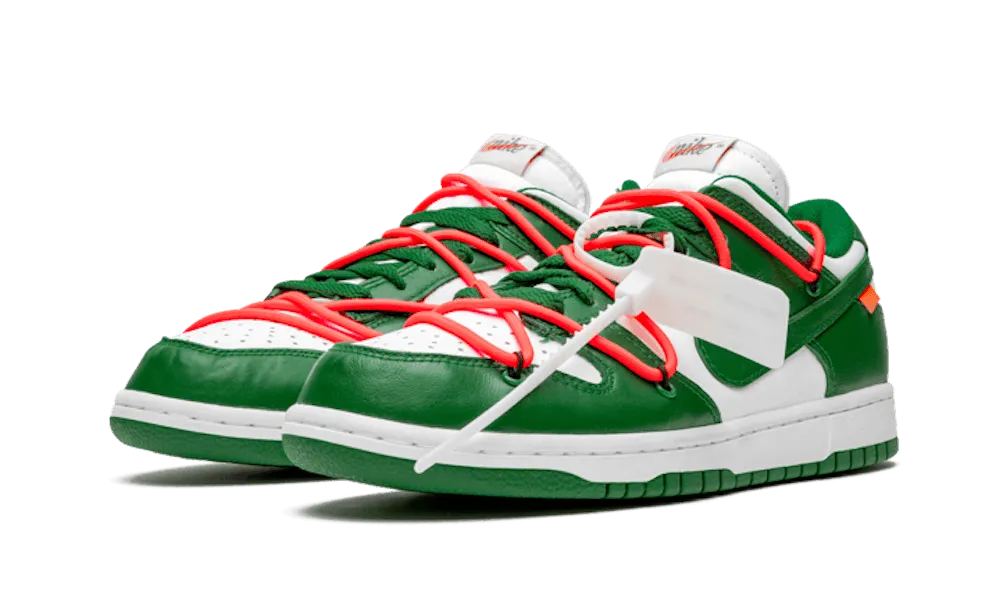Adjustable boxing shoes Dunk Low Off-White Pine Green