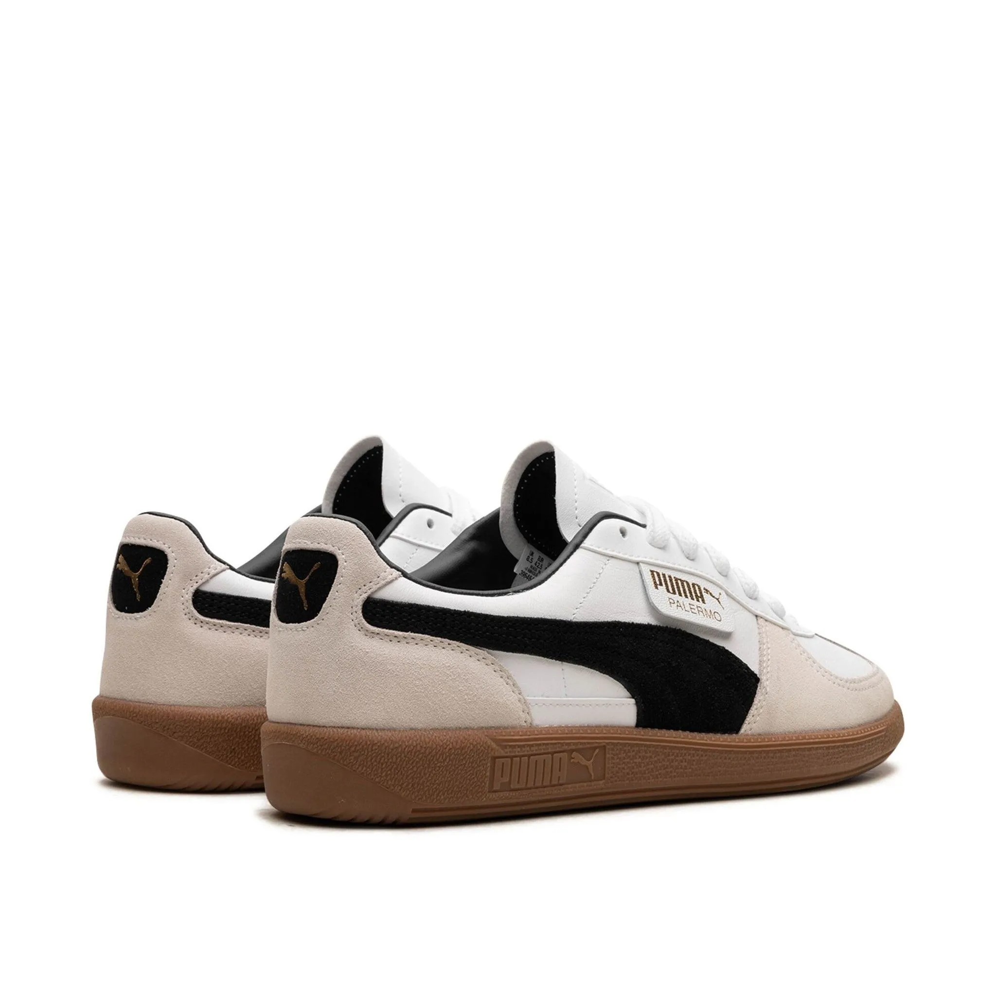 Puma Palermo White-Vapor Gray-Gum Compression Molded Lightness