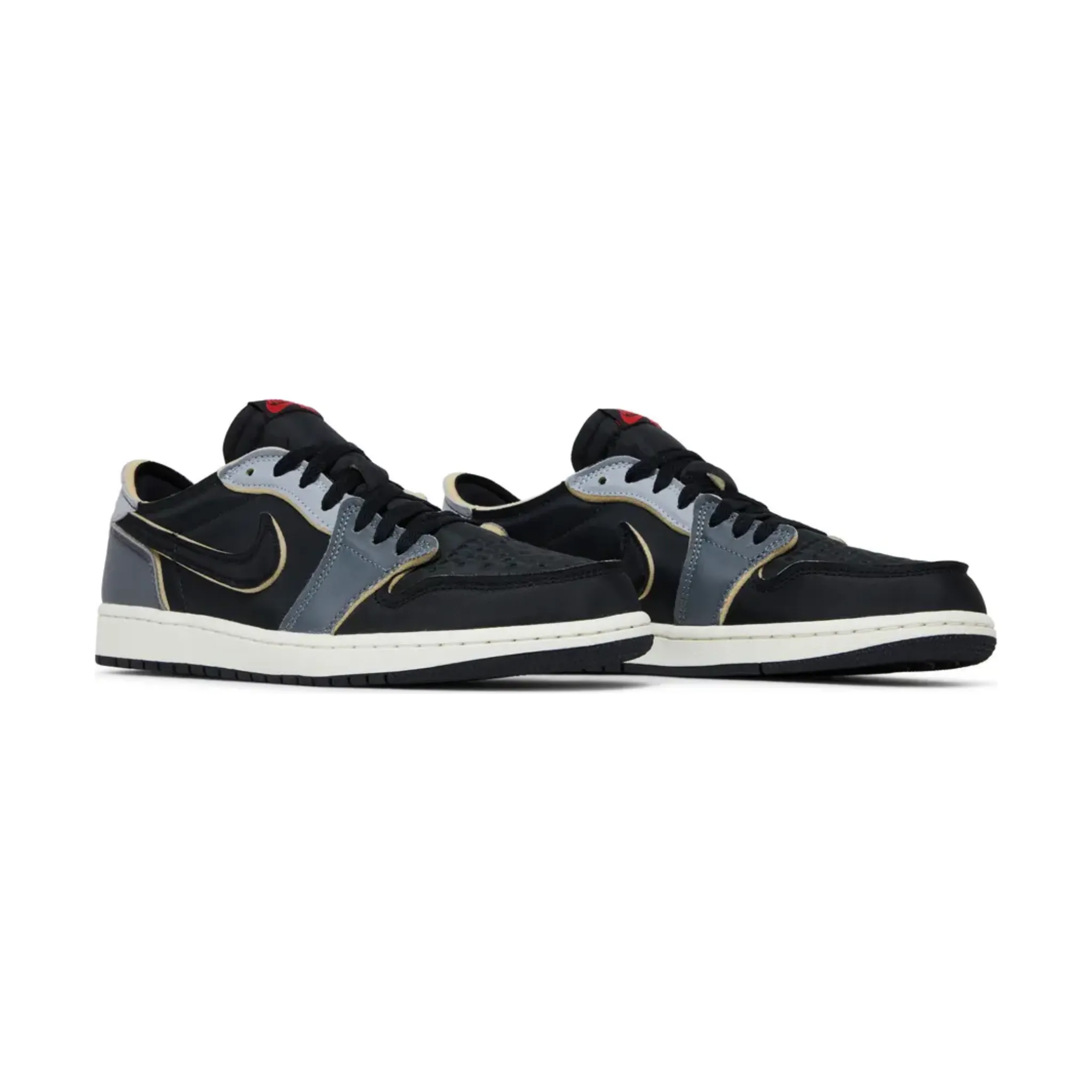 step aerobics shoes Jordan 1 Low OG EX Black Smoke Grey