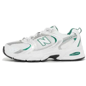 New Balance 530 White Silver Green Seamless lining