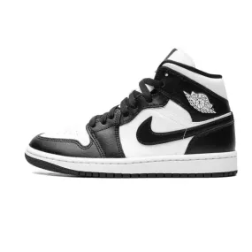 anti - microbial - protection shoes runner Air Jordan 1 Mid Panda  - Black/White (W)