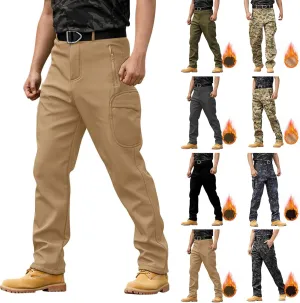 Tactical Cargo Pants for Men Flex Ripstop Waterproof Work Pants Outdoor Hiking Camping Thermal Flexcamo Combat Pants