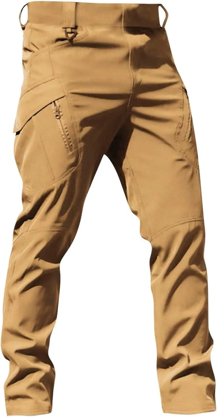 Tactical Cargo Pants for Men Ripstop Stretchy Work Pants Construction Flex Camo Waterproof Hiking Pants with Pockets