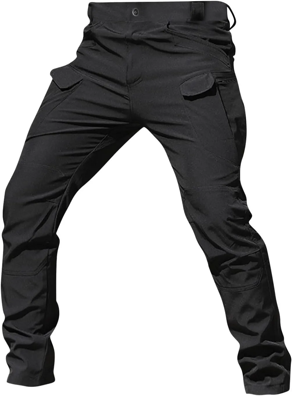 Tactical Cargo Pants for Men Stretch Waterproof Ripstop Construction Work Pants Camo Camp Travel Pants Multi Pockets